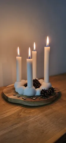 Adventní svícen bublinky - malý